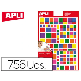 Apli Gomets Autoadhesivo Cuadrado Multicolor Blister 756 Unidades Surtidas Precio: 3.88999996. SKU: B1G4BZ2RTV