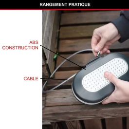 Master Lock Mini Baúl de Viaje Portátil con Cable de Seguridad Negro