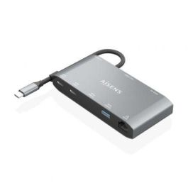 AISENS - USB-C DOCK 8 EN 1, USB-C A 1xHDMI, 1xVGA, 1xRJ45, 2xUSB-A, 2xUSB-C 5G, 1xUSB-C PD, GRIS, 20CM AISENS - USB-C DOCK 8 EN 1, USB-C A 1xHDMI, 1xVGA, 1xRJ45, 2xUSB-A, 2xUSB-C 5G, 1xUSB-C PD, GRIS, 20CM
