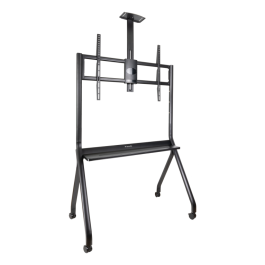 TooQ iStar Soporte de Suelo con Ruedas para Pantallas 55-100", Carga 120 kg, Altura Ajustable, Negro, con Bandejas Precio: 149.49999999. SKU: B1H7VS47X4