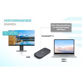 Dockstation i-Tec TB3HDMIDOCKPD Negro