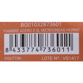 Fiambrera de Acero Quttin 0.3L para Microondas y Horno (12 Unidades) Fiambrera de Acero Quttin 0.3L para Microondas y Horno (12 Unidades)