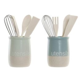 Bote Utensilios Scandi DKD Home Decor Azul Celeste Verde Menta 10 x 14 x 10 cm Set de 5 (2 Unidades) Precio: 23.50000048. SKU: B1HFS4B58E