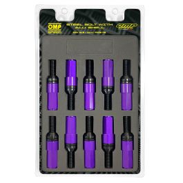 Omp Speed Juego De 20 Tornillos Con Protector De Aluminio De Colores M12x1.25 Llave De 17-19 Largo 28 mm Con Protector Morado OMPS09971211 Omp Speed Juego De 20 Tornillos Con Protector De Aluminio De Colores M12x1.25 Llave De 17-19 Largo 28 mm Con Protector Morado OMPS09971211
