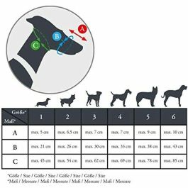 Hunter Bozal Albury 3 para Perro con Protección contra Cebos Envenenados - Medidas: Hocico Máx. 6.3cm, Cuello Máx. 62cm, Color Negro