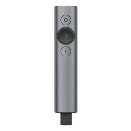 Logitech Presentador Inalámbrico Spotlight Plus BT, Bluetooth/RF, USB, Alcance 30m, Color Gris