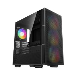 Deepcool CH560 Caja PC Gaming ATX Alto Flujo Aire con 4 Ventiladores ARGB, USB 3.0, USB-C, Cristal Templado