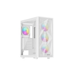 Genesis Diaxid 605 Caja Midi Tower ATX, Micro-ATX, Mini-ITX, Panel Frontal Malla, Panel Lateral Cristal Templado, Color Blanco