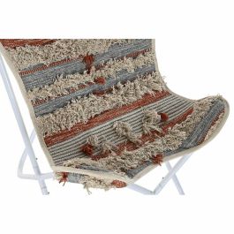 Sillon Boho DKD Home Decor Naranja Blanco 65 x 90 x 74 cm