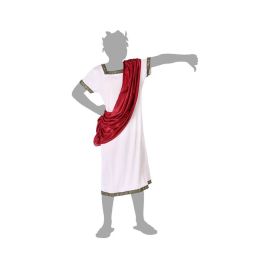 Disfraz Romano Griego Infantil para Niño 7-9 Años - Túnica Blanca y Pañuelo Rojo de Poliéster para Carnaval/Actuación Escolar Disfraz Romano Griego Infantil para Niño 7-9 Años - Túnica Blanca y Pañuelo Rojo de Poliéster para Carnaval/Actuación Escolar