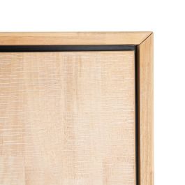 Armario Natural-Negro Madera-Metal 89,50 X 40 X 204 cm