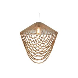 DKD Home Decor Lámpara Techo Moderna E27 Yute Marrón Claro 67x70x67cm - Estilo Decorativo