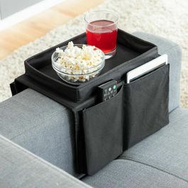 Innovagoods Bandeja para sofá con organizador de mandos v0101223 - Negro