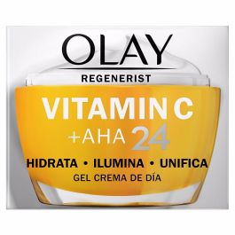 Olay REGENERIST VITAMIN C +AHA 24 gel crema día 50 ml - Tratamiento Facial Hidratante Antiarrugas Antiedad Glow