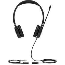 Auriculares con Micrófono Yealink YHS36-DUAL Negro/Plateado Auriculares con Micrófono Yealink YHS36-DUAL Negro/Plateado