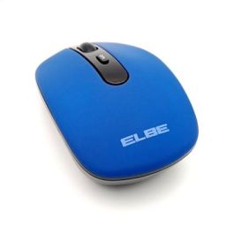 Elbe Ratón Inalámbrico RT-110 Azul con Batería Recargable, 800-1600 DPI, Plug & Play