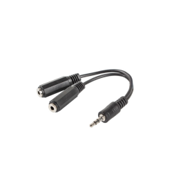 Lanberg Adaptador Audio Jack Macho a 2x Jack Hembra 3.5mm Negro 0.10m Precio: 3.99000041. SKU: S5605108