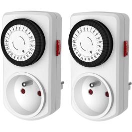 Juego de 2 miniprogramadores mecánicos diarios - GAO - 3680 W - 48 programas - Blanco Precio: 21.49999995. SKU: B16P2KN4F5