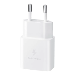 Samsung Cargador de Pared 15W USB-C Blanco + Cable USB-C a USB-C 1M Blanco EP-T1510XWEGEU