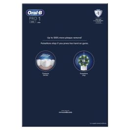 Oral-B ORA8001090915191 Pro Series 1 Pack de 2 Cepillos de Dientes Eléctricos Rosa y Negro con 2 Cabezales, Diseño Braun