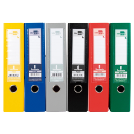 Liderpapel Archivador de palanca A4 Documenta Classic forrado PVC con Rado lomo 75 mm colores surtidos
