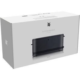 WMF 0414120071 Tostador de ranura larga KITCHENminis 900W Negro con 7 niveles, funciones de descongelar y recalentar