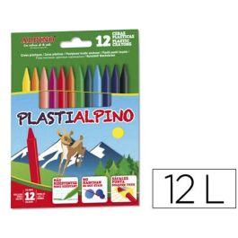 Alpino Ceras Plásticas Plastialpino 115 mm No Manchan Estuche De 12 C-Surtidos