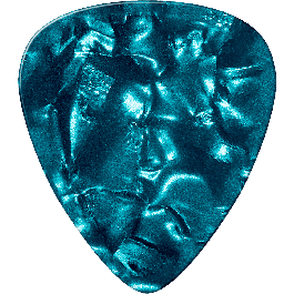 Pack 72 Púas Genuine Celluloid Classic Turquesa - Thin