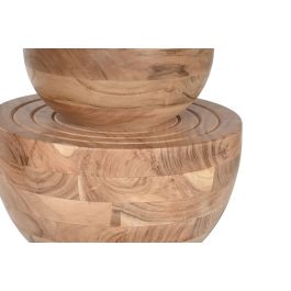 Mesa Redonda Comedor Moderno DKD Home Decor Natural 115 x 76 x 115 cm