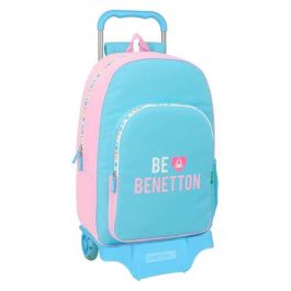 Mochila Escolar con Ruedas Benetton Unique Rosa Turquesa 30 x 46 x 14 cm Precio: 34.50000037. SKU: B1BFBHED2N