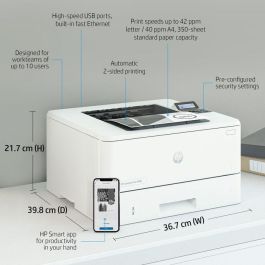 HP 4002dne Impresora Láser LaserJet Pro - Máxima Productividad, Altas Velocidades, Gestión Sencilla, HP+