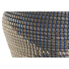 Jarron Mediterraneo DKD Home Decor Natural Azul 35 x 50 x 35 cm