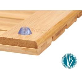 Berilo Tarima de Ducha Grande de Bambú 66x50x2.3 cm Natural (6 Unidades)