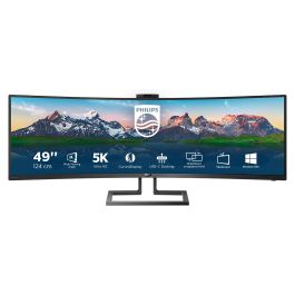 Philips 499P9H/00 Monitor Profesional Ultrapanorámico Curvo 49" Dual QHD Webcam USB-C KVM Regulable Negro Precio: 800.50000008. SKU: S55146762