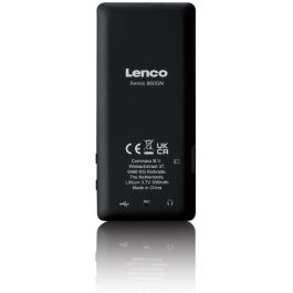 Lenco Xemio-860GR Reproductor MP3 8GB LCD Bluetooth Auriculares Negro Cal. Compatible MicroSD 256GB