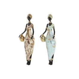 DKD Home Decor Figura Colonial de Resina Verde Beige 13 x 31 x 9.5 cm (4 Unidades) Precio: 48.50000045. SKU: B15NJ62H95