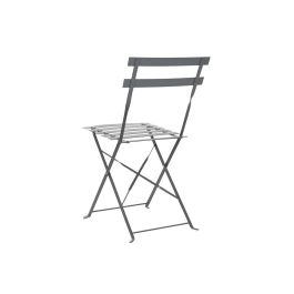 Conjunto de Mesa con 2 Sillas Home ESPRIT Gris 60 x 60 x 71 cm