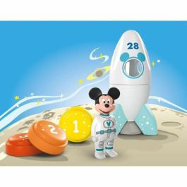 Playmobil 71771 Junior - Set Mickey Astronauta con Cohete Disney, Juguete de Construcción de 5 Piezas para Niños a Partir de 12 Meses