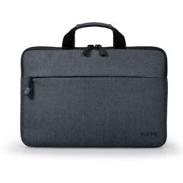 Port Designs BELIZE TL Funda Bandolera para Portátil 13.3" (33.8 cm) Gris Monocromo con Tirante y Bolsillo Delantero