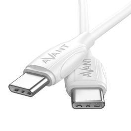 AVANT CONNECT Cable USB Tipo C a Tipo C PD 60W con Carga Rápida de 3A para Carga y Sincronización Rápida de Dispositivos