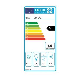 Campana Convencional Teka DM675S 60 cm 603 m3/h 67 dB 278W Gris Plateado Acero Campana Convencional Teka DM675S 60 cm 603 m3/h 67 dB 278W Gris Plateado Acero