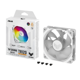 Asus TUF GAMING TR120 ARGB REVERSE 1-pack White Carcasa del ordenador Refrigerador de aire 12 cm Blanco Iluminación LED RGB