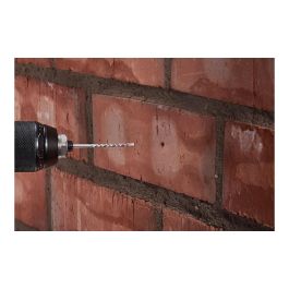 Wolfcraft Juego de brocas para hormigón 7110000, 6 piezas Ø3-10 mm