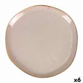Plato Llano Duomo Beige Ø 28 cm (6 Unidades) Plato Llano Duomo Beige Ø 28 cm (6 Unidades)
