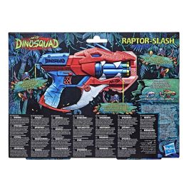 Hasbro Nerf Lanzador Dino Squad Raptor-Slash con Tambor Giratorio de 6 Dardos para Aventuras de Batalla