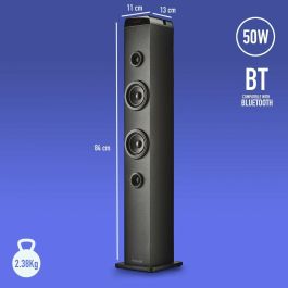 NGS SKYCHARMPRO Torre de Sonido 50W Bluetooth 5.4 con Broadcasting, USB, Óptica, Auxiliar y Radio FM