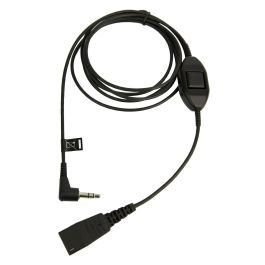 Jabra 8735-019 Cable Adaptador QD a 3.5mm Jack Macho Recto Liso 0.5m Negro para Auriculares Precio: 62.94999953. SKU: S55025027