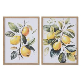 DKD Home Decor Cuadro Mediterráneo Limones Lienzo Amarillo Verde Blanco 40x30 cm | 1.8 cm Fondo (2 Unidades) Precio: 14.58999971. SKU: B1F38HCMZX