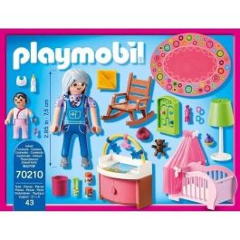 Playmobil 70210 Vivero - Set con Abuela, Bebé, Cuna, Mecedora y Accesorios Playmobil 70210 Vivero - Set con Abuela, Bebé, Cuna, Mecedora y Accesorios