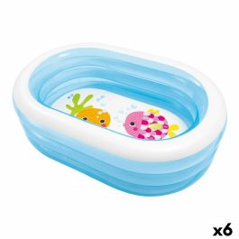 Piscina Hinchable para Niños Intex Ovalada Azul Blanco 230 L 163 x 46 x 107 cm (6 Unidades) Precio: 130.5000004. SKU: B15KG6GTST